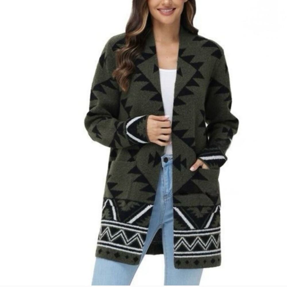 Frye Ladies' Patterned Cardigan Sweater